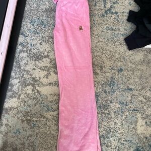 Teddy Fresh Pink Textured Lounge Pants